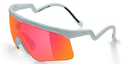 Ottica Mondello Roma - Alba Optics - 8050054518428 - DELTA - ICE / VZUM F-LENS FIRE - Tr90 - shape Mask - grey - EYEWEAR - SUNGLASSES - Unisex,Uomo,Donna,Women,Men - lens red - Made In Italy