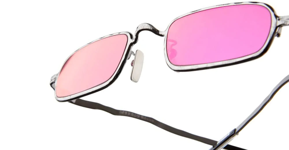 Ottica Mondello Roma - Kuboraum - KRSZ18GM000000FX - MASK Z18 GM - GUNMETAL - metal, acetate - shape Rectangular - fuchsia - EYEWEAR - SUNGLASSES - Unisex,Uomo,Donna,Women,Men - lens Pink - Made In Italy