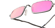 Ottica Mondello Roma - Kuboraum - KRSZ18GM000000FX - MASK Z18 GM - GUNMETAL - metal, acetate - shape Rectangular - fuchsia - EYEWEAR - SUNGLASSES - Unisex,Uomo,Donna,Women,Men - lens Pink - Made In Italy