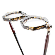Ottica Mondello Roma - Kuboraum - KROP27HOF00000OP - MASK P27 HOF - HAVANA FIRE RX - Acetate - shape Geometric - Havana - EYEWEAR - EYEGLASSES - Unisex,Uomo,Donna,Women,Men - lens Clear - Made In Italy