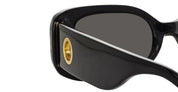 Ottica Mondello Roma - LINDA FARROW - LFL1117C1SUN - LOLA - BLACK / YELLOW GOLD - Acetate - shape Rectangular - Black - EYEWEAR - SUNGLASSES - Donna,Women - lens Grey - Made In Italy