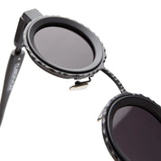 Ottica Mondello Roma - Kuboraum - KRS0Z3BM0000002Y - MASK Z3 BM- BLACK MATT - titanium, acetate - shape Round - Black - EYEWEAR - SUNGLASSES - Unisex,Uomo,Donna,Women,Men - lens Grey - Made In Italy