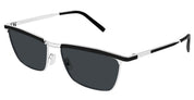 Ottica Mondello Roma - Saint Laurent - SL 795 JOE-003 - SL 795 JOE-003 - SILVER / BLACK - Acetate - shape Rectangular - silver, black - EYEWEAR - SUNGLASSES - Unisex,Uomo,Donna,Women,Men - lens Grey - Made In Italy