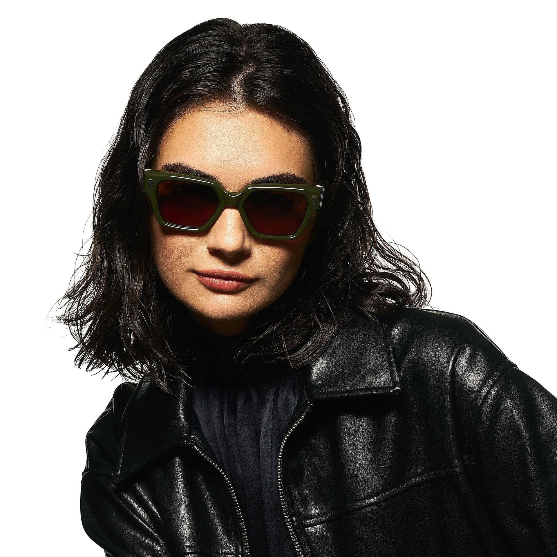 Ottica Mondello Roma - T HENRI - UAP - UTOPIA - PATINA - Acetate - shape Squared - brown - EYEWEAR - SUNGLASSES - Unisex,Uomo,Donna,Women,Men - lens Blue - Made In Japan