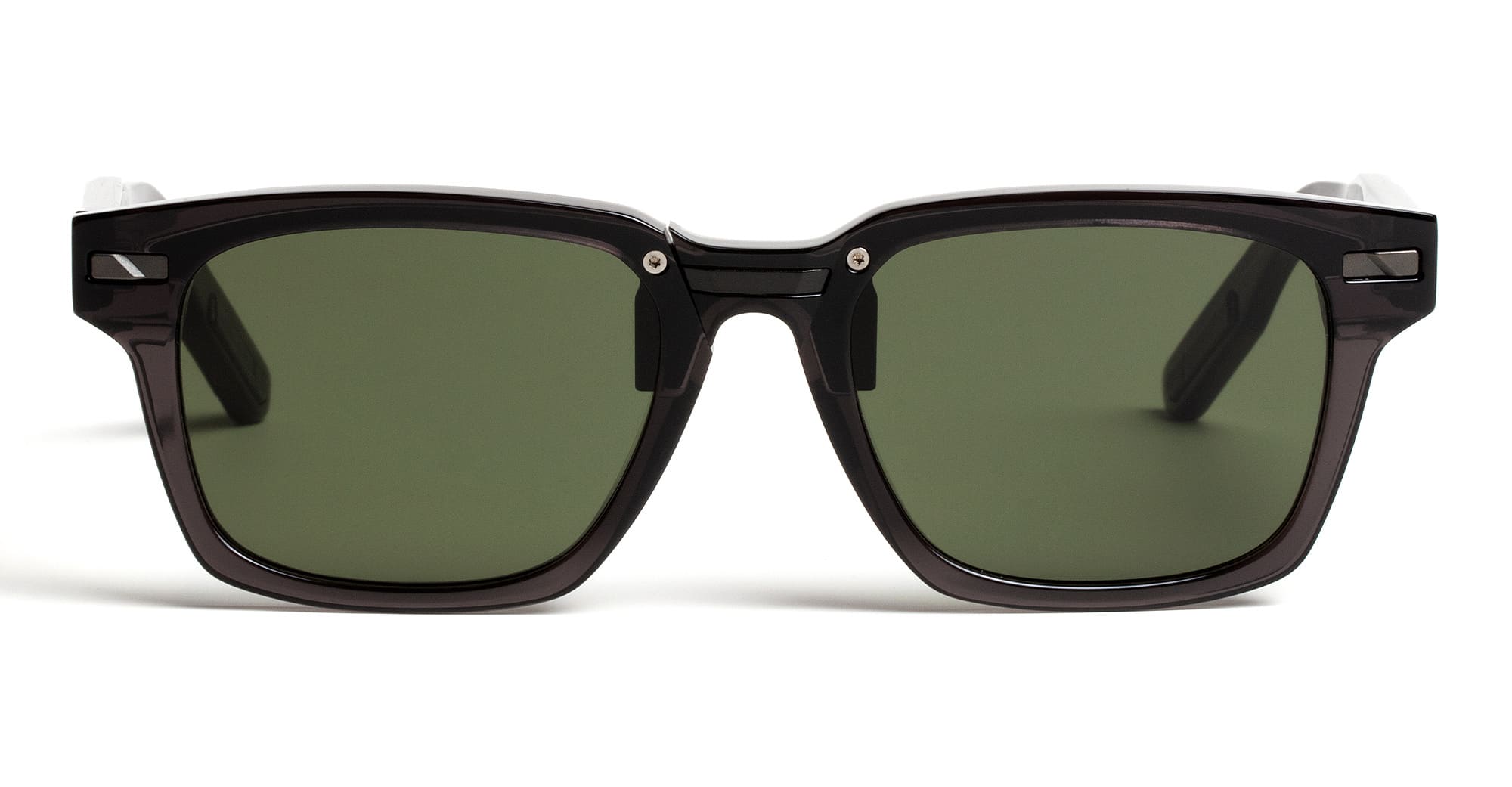 Ottica Mondello Roma - Movitra - MOMENTUM 05-C1 S - MOMENTUM 05 - C1 Black / Green Lens - Acetate - shape Rectangular - Black - EYEWEAR - SUNGLASSES - Uomo,Men - lens Green - Made In Italy