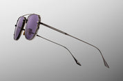 Ottica Mondello Roma - Jacques Marie Mage - JMMCEN-19J - CENDRAS - CORBEAU - Titanium - shape Pilot - Black - EYEWEAR - SUNGLASSES - Unisex,Uomo,Donna,Women,Men - lens Grey - Made In Japan