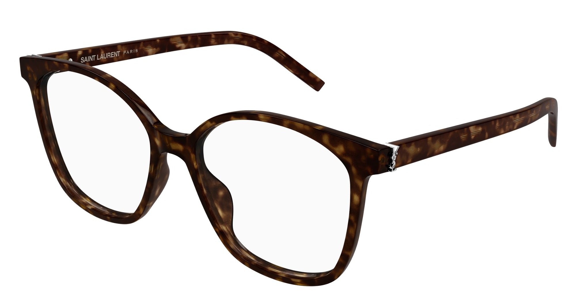 Ottica Mondello Roma - Saint Laurent - SL M162-002 - SL M162-002 - HAVANA RX - Acetate - shape Squared - Havana - EYEWEAR - EYEGLASSES - Donna,Women - lens Clear - Made In Italy