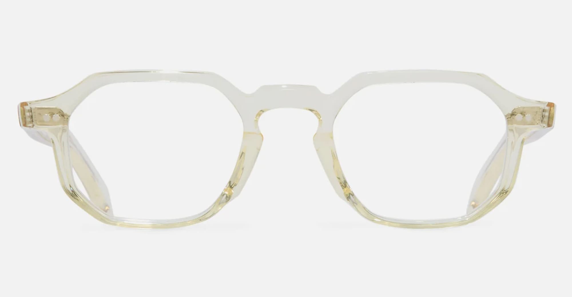 Ottica Mondello Roma - Cutler and Gross - CGOP-GR11-48-B4 - GR11 - BUTTER CRYSTAL COLOR STUDIO RX - Acetate - shape Octagonal - transparent beige - EYEWEAR - EYEGLASSES - Unisex,Uomo,Donna,Women,Men - lens Clear - Made In Italy