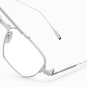 Ottica Mondello Roma - Akoni - AKX-539C-52 - PROTEUS - SHINY SILVER RX - Titanium - shape Navigator - Silver - EYEWEAR - EYEGLASSES - Unisex,Uomo,Donna,Women,Men - lens Clear - Made In Japan