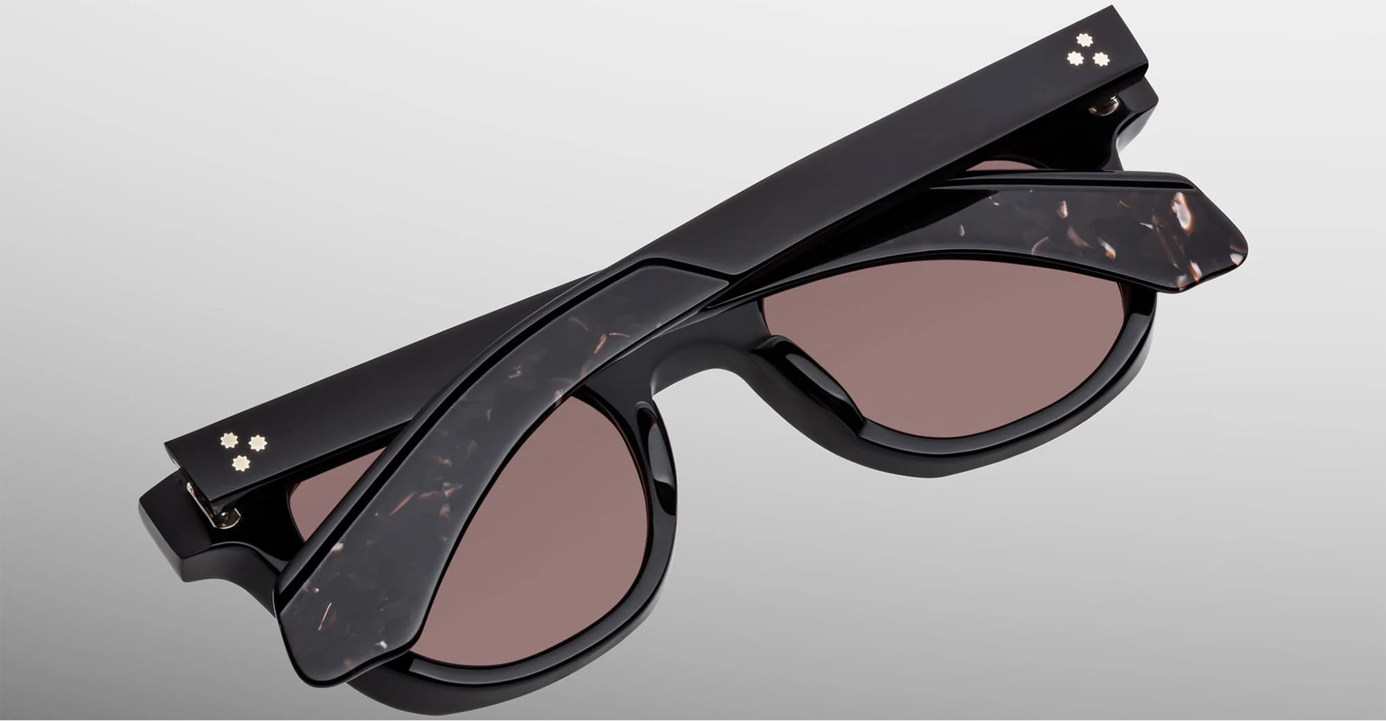 Ottica Mondello Roma - Jacques Marie Mage - JMMXW-18K - JAX 2 - WILLOW - Acetate - shape Wellington - Black - EYEWEAR - SUNGLASSES - Unisex,Uomo,Donna,Women,Men - lens Brown - Made In Japan