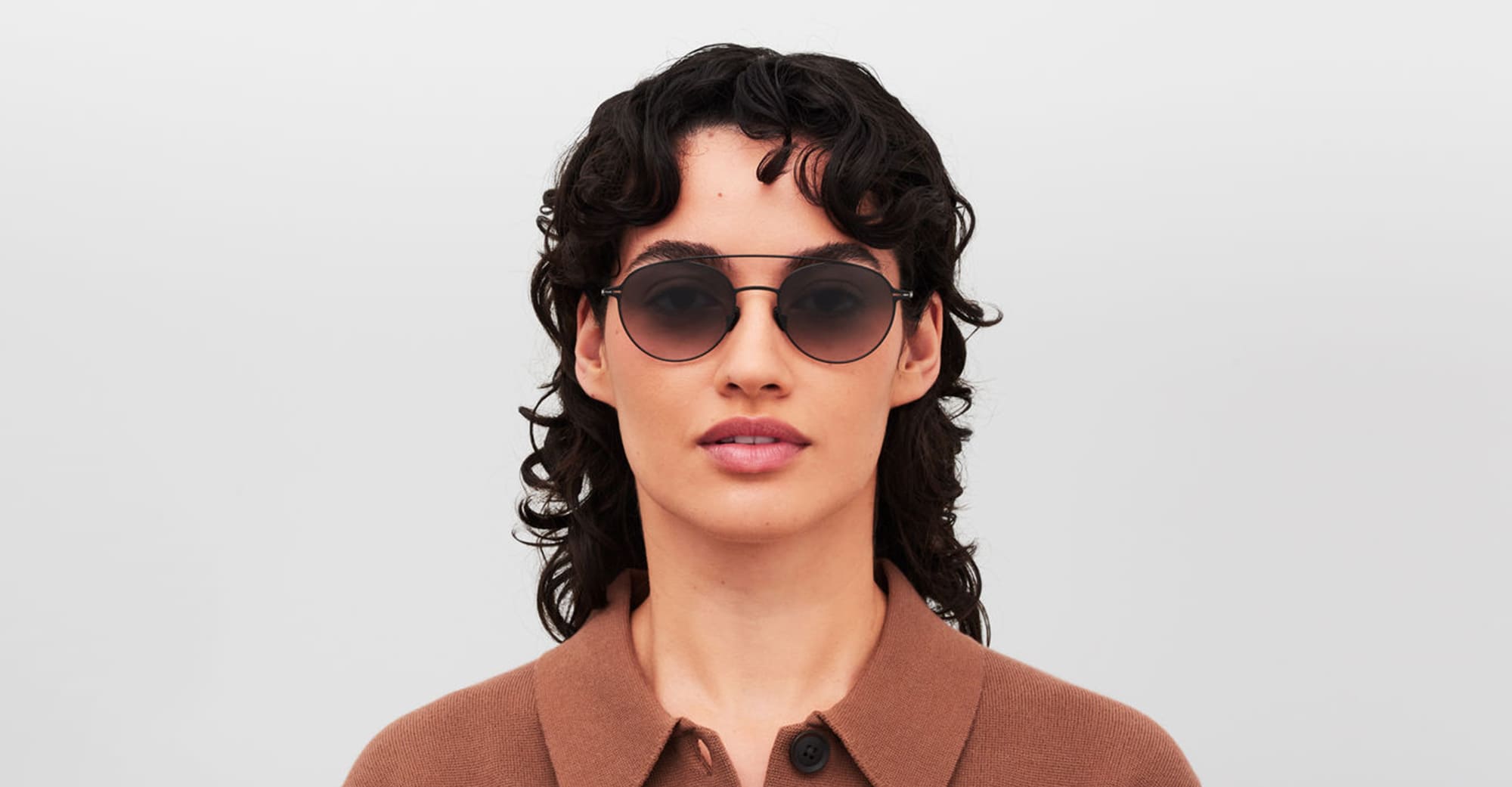 Ottica Mondello Roma - Mykita - 10091681 - REVA - Pow13 Black - stainless steel - shape Aviator - Black - EYEWEAR - SUNGLASSES - Unisex,Uomo,Donna,Women,Men - lens Gradient grey - Made In Germany