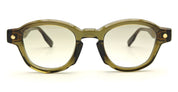 Ottica Mondello Roma - John Dalia - P10-C163 - PROJECT 10 - C163 Olive Translucid / Yellow Gold - Acetate - shape Panto - green, gold - EYEWEAR - SUNGLASSES - Unisex,Uomo,Donna,Women,Men - lens Gradient green - Made In France
