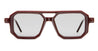 Ottica Mondello Roma - Kuboraum - KRS0P8DR0000002F - MASK P8 - DARK RED - Acetate - shape  - red - EYEWEAR - SUNGLASSES - Uomo,Men - lens  - Made In Italy