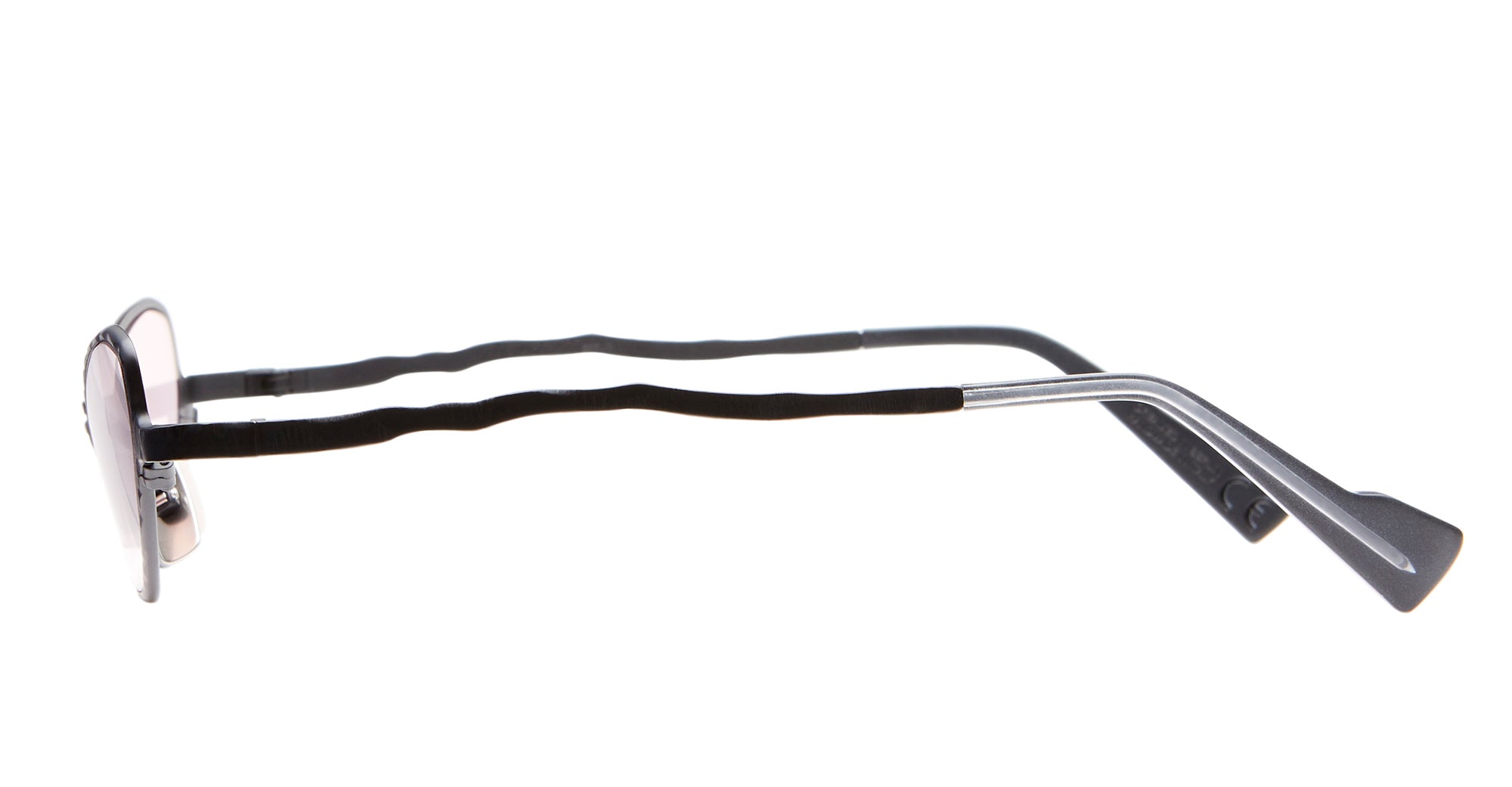 Ottica Mondello Roma - Kuboraum - KRSZ22BB0000002P - MASK Z22 - BLACK MATT - metal, acetate - shape Cat-eye - Black - EYEWEAR - SUNGLASSES - Donna,Women - lens Pink - Made In Italy