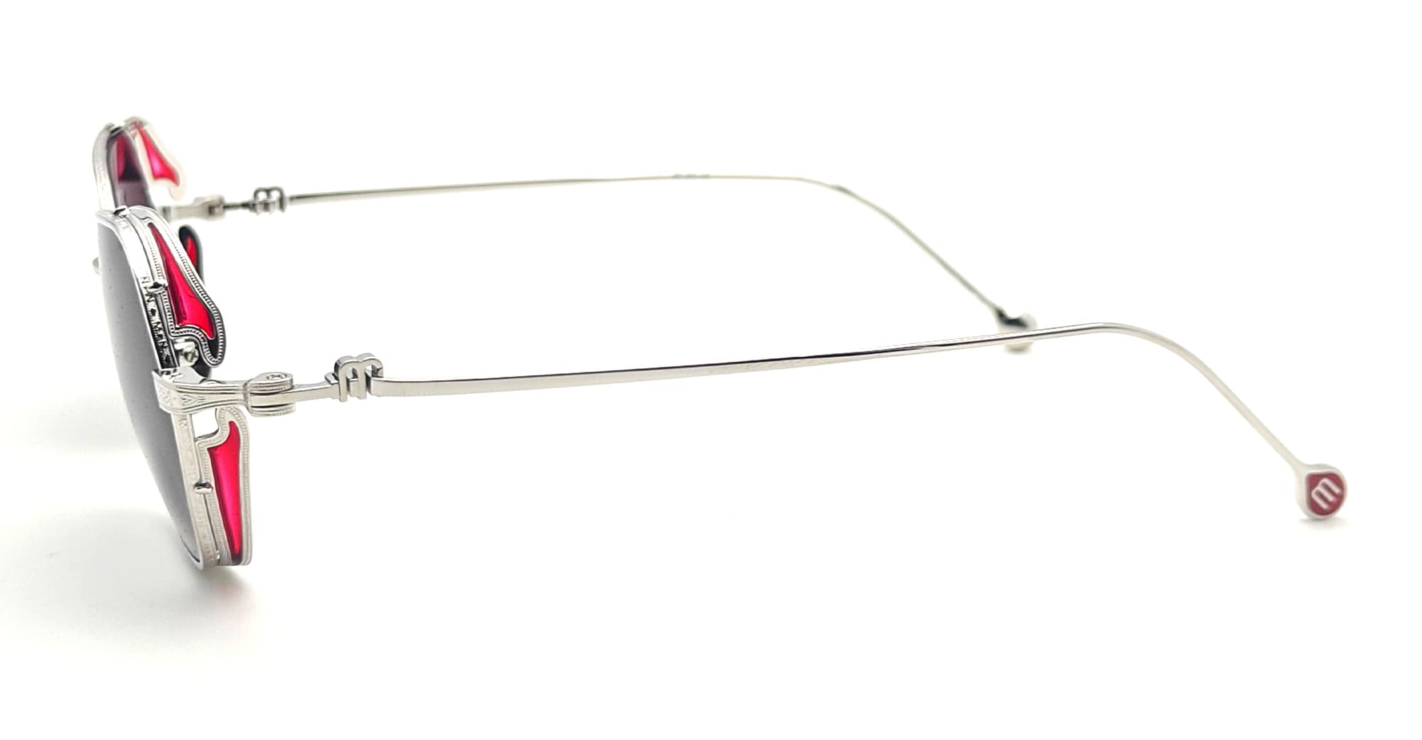 Ottica Mondello Roma - Matsuda - M3153.SG.PW.49 - M3153 - PALLADIUM WHITE / GREY GRADIENT - Titanium - shape Squared - Palladium - EYEWEAR - SUNGLASSES - Unisex,Uomo,Donna,Women,Men - lens Gradient grey - Made In Japan