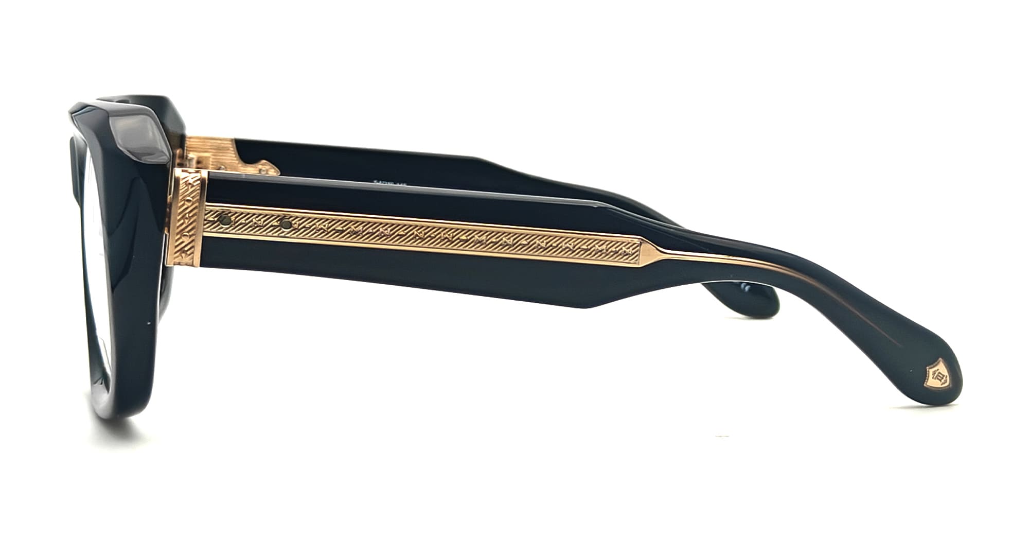 Ottica Mondello Roma - Matsuda - M1036.RX.BLK-G.54 - M1036 - BLACK / GOLD RX - Acetate - shape Squared - Black - EYEWEAR - EYEGLASSES - Uomo,Men - lens Clear - Made In Japan