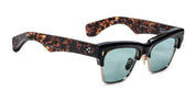 Ottica Mondello Roma - Jacques Marie Mage - JMMUB-13V - BUGSY - BEAU - Acetate, titanium - shape Clubmaster - Tortoise - EYEWEAR - SUNGLASSES - Unisex,Uomo,Donna,Women,Men - lens Blue - Made In Japan