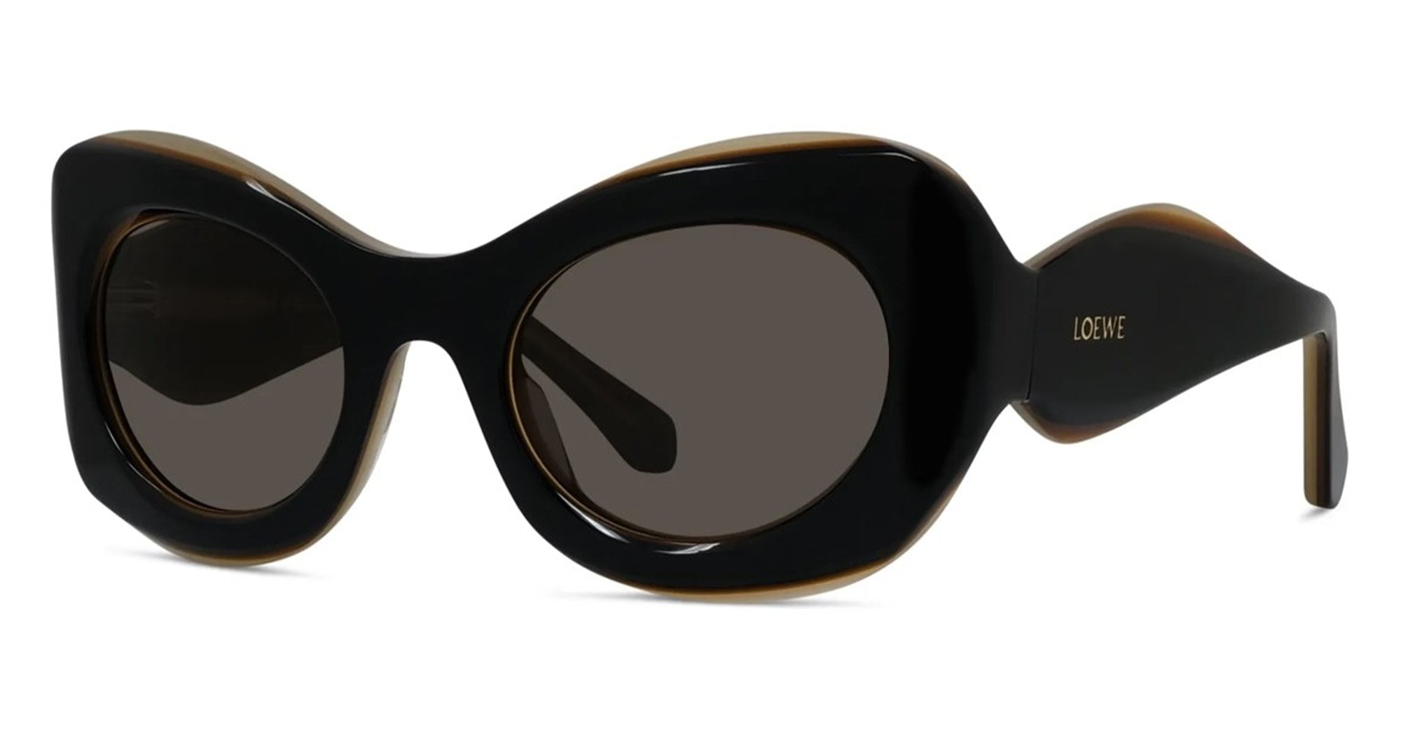 Ottica Mondello Roma - Loewe - LW40197U5201E - SIGNATURE BLACK BUTTERFLY SUNGLASSES - Acetate - shape Butterfly - Black - EYEWEAR - SUNGLASSES - Donna,Women - lens Grey - Made In Italy