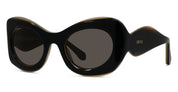 Ottica Mondello Roma - Loewe - LW40197U5201E - SIGNATURE BLACK BUTTERFLY SUNGLASSES - Acetate - shape Butterfly - Black - EYEWEAR - SUNGLASSES - Donna,Women - lens Grey - Made In Italy