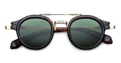 Ottica Mondello Roma - Jacques Marie Mage - JMMDG-18Q - DELAGE - ETNA - Acetate, titanium - shape Round - Havana - EYEWEAR - SUNGLASSES - Unisex,Uomo,Donna,Women,Men - lens Green - Made In Japan