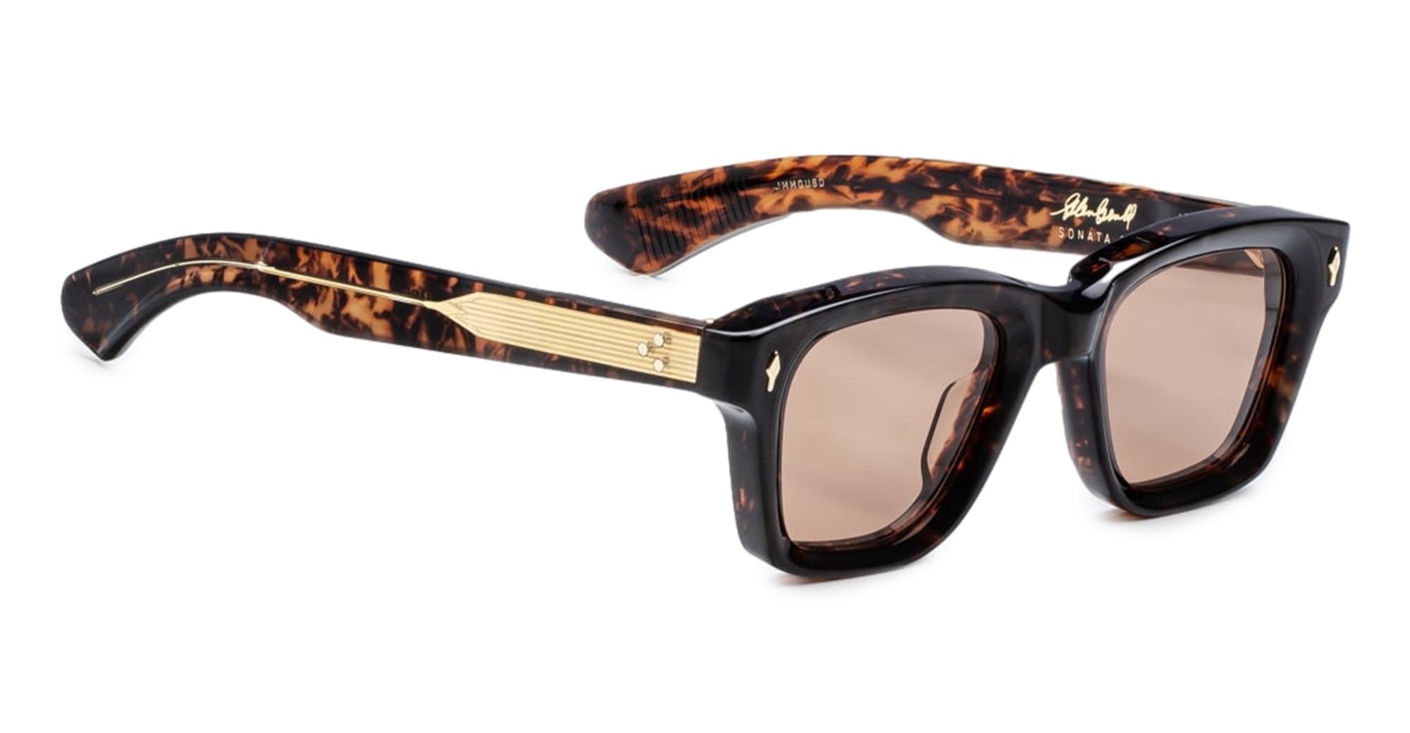 Ottica Mondello Roma - Jacques Marie Mage - JMMGU-6D - SONATA - AGAR - Acetate - shape Squared - Tortoise - EYEWEAR - SUNGLASSES - Unisex,Uomo,Donna,Women,Men - lens Brown - Made In Japan