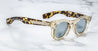 Ottica Mondello Roma - Jacques Marie Mage - JMMDU-10Y3 - DECADE COLLECTION: DEVAUX - DUN - Acetate - shape Panto - grey - EYEWEAR - SUNGLASSES - Uomo,Men - lens Blue - Made In Japan