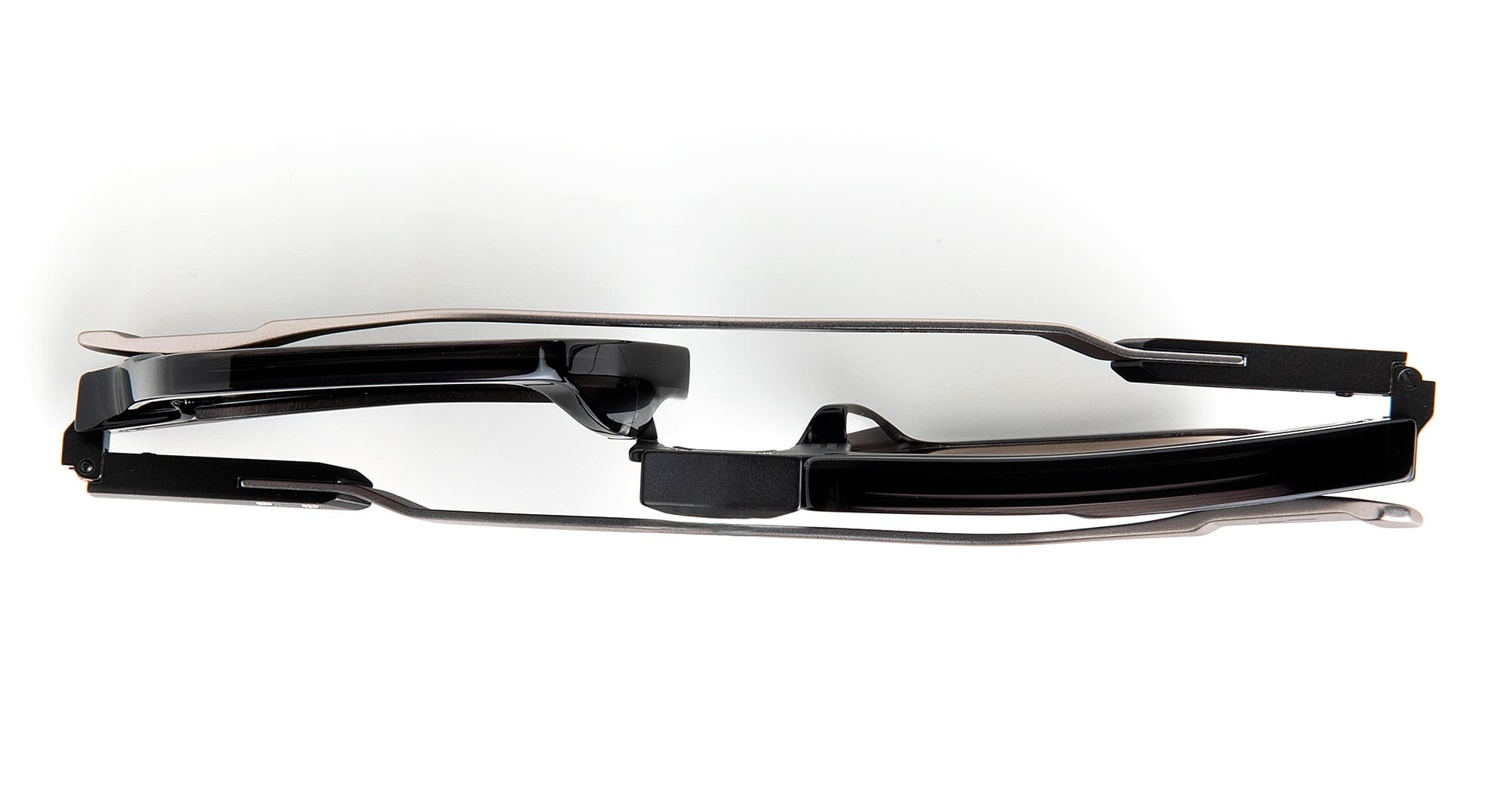 Ottica Mondello Roma - Movitra - LT02E BLACK LIGHT GUN S - LT02E Black / Gradient Grey Lens - Acetate, metal - shape Rectangular - Black - EYEWEAR - SUNGLASSES - Uomo,Men - lens Gradient grey - Made In Italy
