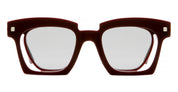 Ottica Mondello Roma - Kuboraum - KRS0J9DR0000002F - MASK J9 DR - BORDEAUX - Acetate - shape Squared - burgundy - EYEWEAR - SUNGLASSES - Unisex,Uomo,Donna,Women,Men - lens light grey - Made In Italy