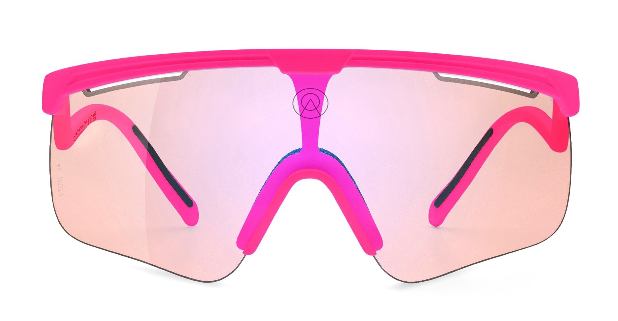  VZUM F-LENS FLM - Tr90 - shape Mask - pink - EYEWEAR - SUNGLASSES - Unisex,Uomo,Donna,Women,Men - lens purple - Made In Italy