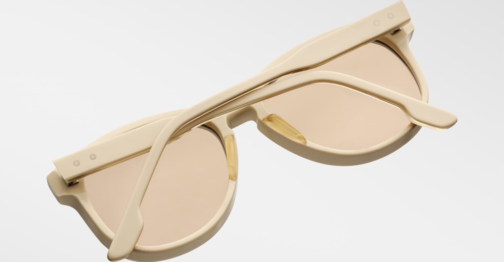 Ottica Mondello Roma - Jacques Marie Mage - JMMKAY-14R - SUEDE COLLECTION: KAY - SUN SUEDE - Acetate - shape Round - beige - EYEWEAR - SUNGLASSES - Donna,Women - lens yellow - Made In Japan