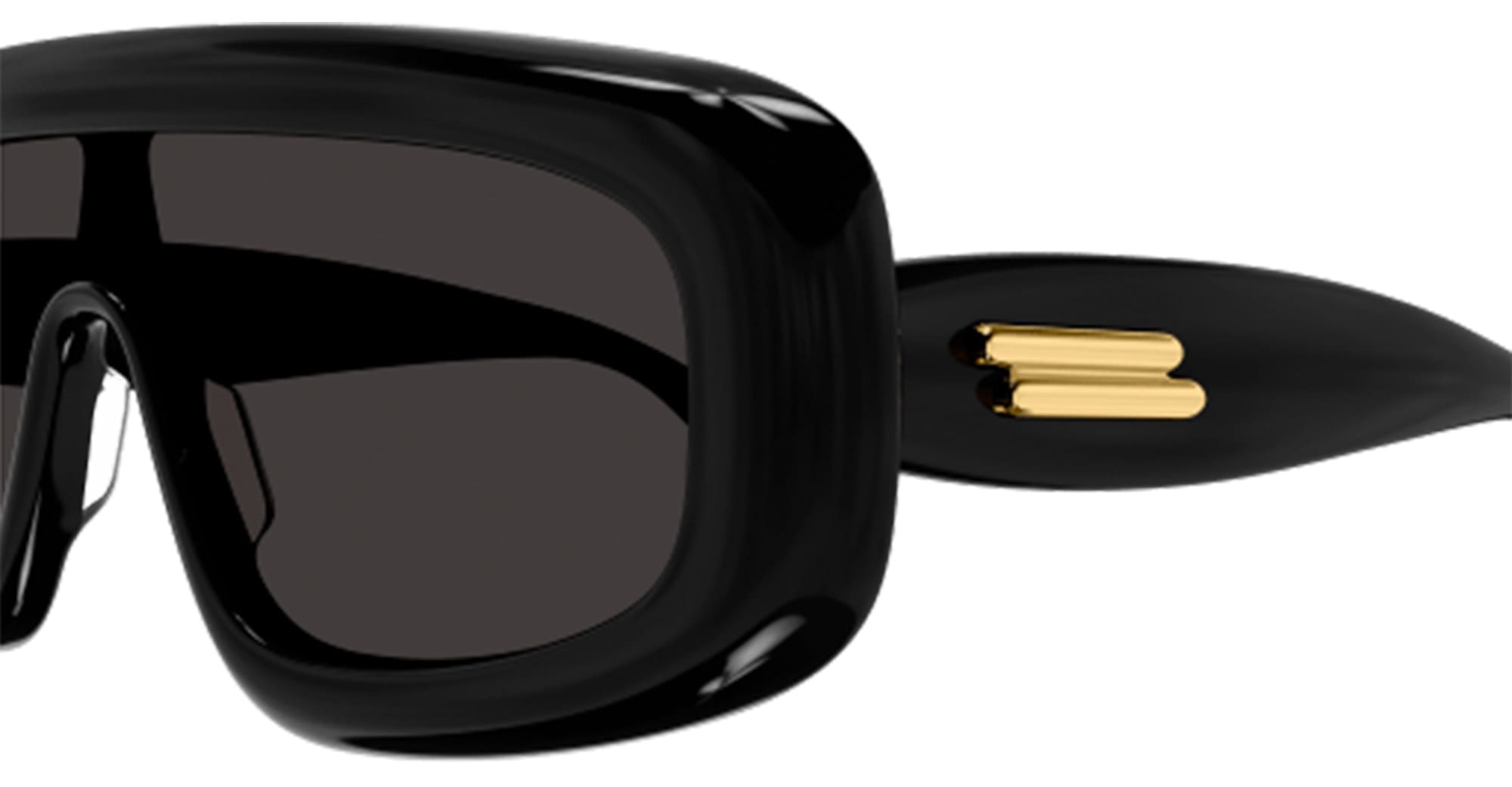 Ottica Mondello Roma - Bottega Veneta - BV1281S-001 - BV1281S-001 - BLACK - Acetate - shape Mask - Black - EYEWEAR - SUNGLASSES - Unisex,Uomo,Donna,Women,Men - lens Grey - Made In Japan