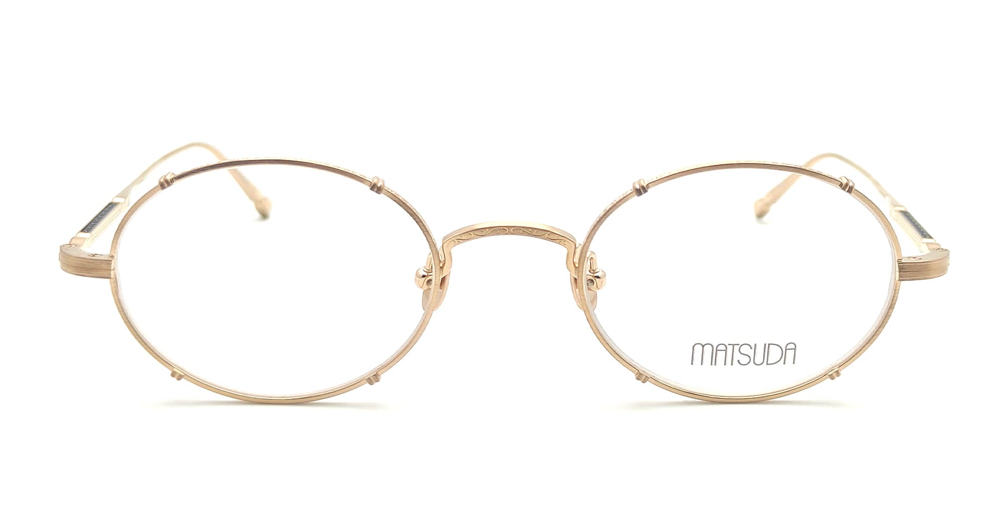Ottica Mondello Roma - Matsuda - M3150.RX.BG.50 - M3150 - BRUSHED GOLD - Titanium - shape Oval - brushed gold - EYEWEAR - EYEGLASSES - Unisex,Uomo,Donna,Women,Men - lens Clear - Made In Japan