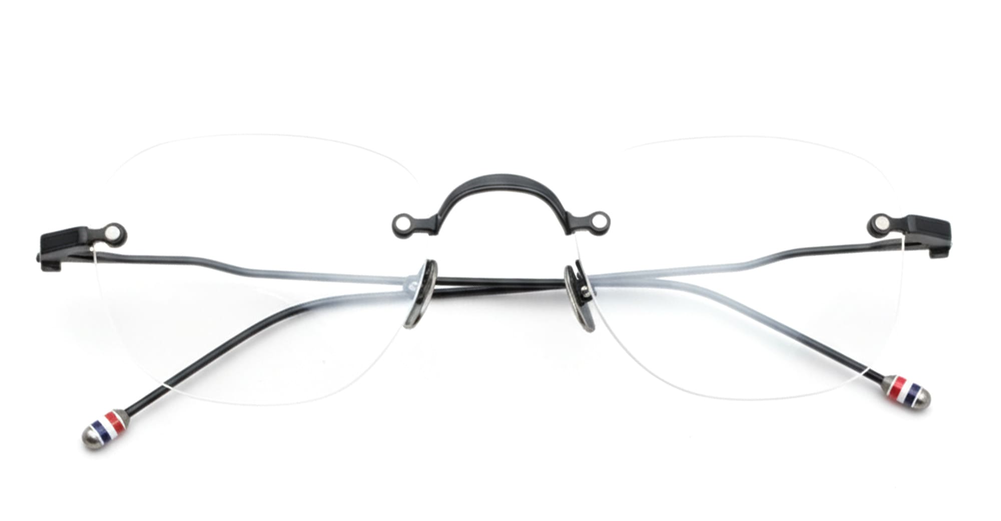 Ottica Mondello Roma - Thom Browne - UEO961A-G0001-005-52 - RECTANGULAR RIMLESS - BLACK RX - Titanium - shape Rectangular - Black - EYEWEAR - EYEGLASSES - Unisex,Uomo,Donna,Women,Men - lens Clear - Made In Japan