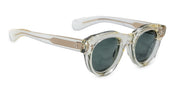 Ottica Mondello Roma - Jacques Marie Mage - JMMLM-14Q - MOLITOR - BRUT - Acetate - shape Round - transparent beige - EYEWEAR - SUNGLASSES - Uomo,Men - lens Green - Made In Japan