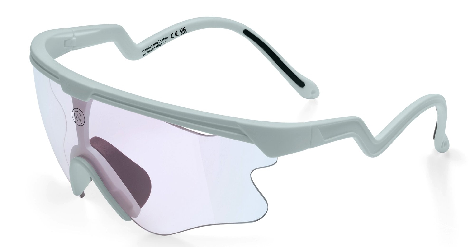 Ottica Mondello Roma - Alba Optics - 8050054518459 - DELTA LEI - ICE / VZUM F-LENS FIRE - Tr90 - shape Mask - grey - EYEWEAR - SUNGLASSES - Unisex,Uomo,Donna,Women,Men - lens red - Made In Italy