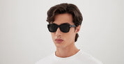 Ottica Mondello Roma - Saint Laurent - SL 801-001 - SL 801-001 - BLACK - Acetate - shape Squared - Black - EYEWEAR - SUNGLASSES - Unisex,Uomo,Donna,Women,Men - lens Grey - Made In Italy