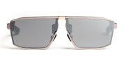 Ottica Mondello Roma - Movitra - PHAENOMENON 02-C2 - PHAENOMENON 02 - C2 Light Grey / Silver Lens - Titanium - shape Mask - brown - EYEWEAR - SUNGLASSES - Uomo,Men - lens silver - Made In Italy