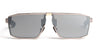 Ottica Mondello Roma - Movitra - PHAENOMENON 02-C2 - PHAENOMENON 02 - C2 Light Grey / Silver Lens - Titanium - shape Mask - brown - EYEWEAR - SUNGLASSES - Uomo,Men - lens silver - Made In Italy