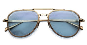 Ottica Mondello Roma - Jacques Marie Mage - JMMMD-19H - COMMANDER - CIEL - Titanium - shape Aviator - Gold - EYEWEAR - SUNGLASSES - Unisex,Uomo,Donna,Women,Men - lens Blue - Made In Japan
