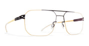 Ottica Mondello Roma - Mykita - 10091628 - REMBERT - BLACK / GLOSSY GOLD RX - stainless steel - shape  - gold, black - EYEWEAR - EYEGLASSES - Unisex,Uomo,Donna,Women,Men - lens  - Made In Germany