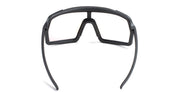 Ottica Mondello Roma - Out Of - XS145587M - Bot 3 - Black / White / IRID green MEDIUM - Acetate - shape Mask - black, white - EYEWEAR - SUNGLASSES - Unisex,Uomo,Donna,Women,Men - lens Green - Made In Italy