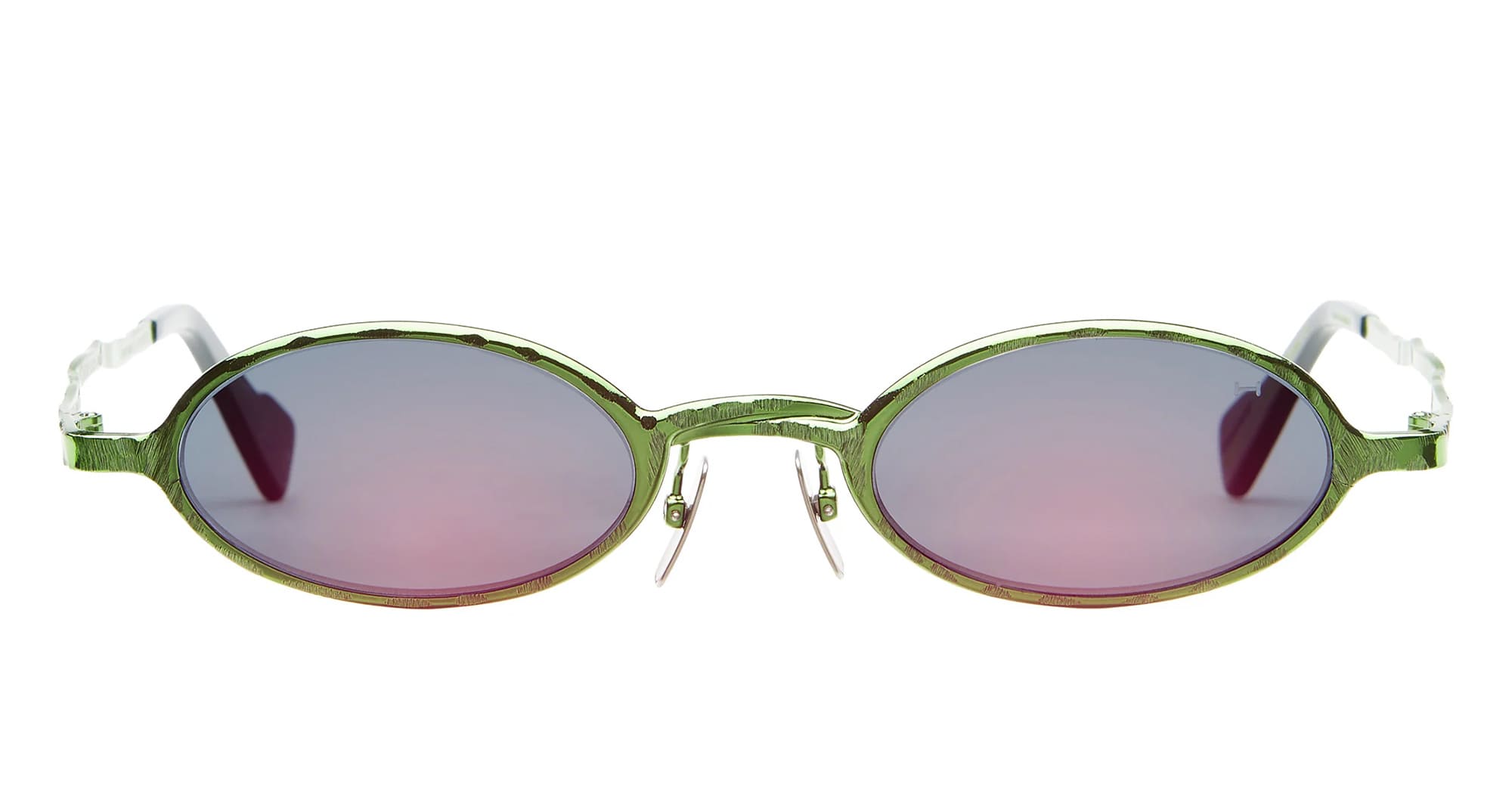 Ottica Mondello Roma - Kuboraum - KRSZ24HB0000004R - MASK Z24 HB - HAMBURGER BANOFF - metal, acetate - shape Oval - green - EYEWEAR - SUNGLASSES - Unisex,Uomo,Donna,Women,Men - lens Green - Made In Italy
