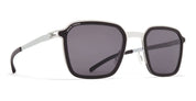 Ottica Mondello Roma - Mykita - 10087671 - MR002 AL1 - White Silver / Black / Coolgrey Lens - stainless steel - shape  - silver, black - EYEWEAR - SUNGLASSES - Unisex,Uomo,Donna,Women,Men - lens  - Made In Germany