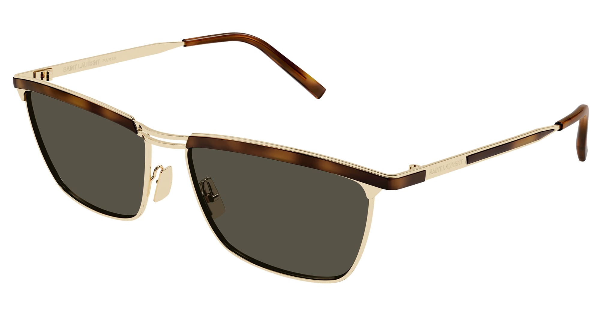 Ottica Mondello Roma - Saint Laurent - SL 795 JOE-001 - SL 795 JOE-001 - GOLD / HAVANA - Acetate - shape Rectangular - havana, gold - EYEWEAR - SUNGLASSES - Unisex,Uomo,Donna,Women,Men - lens Grey - Made In Italy