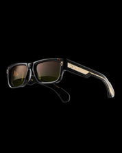 Ottica Mondello Roma - T HENRI - TAEE - TAYCAN - PETRA - Acetate - shape Squared - Havana - EYEWEAR - SUNGLASSES - Unisex,Uomo,Donna,Women,Men - lens Gradient green - Made In Japan