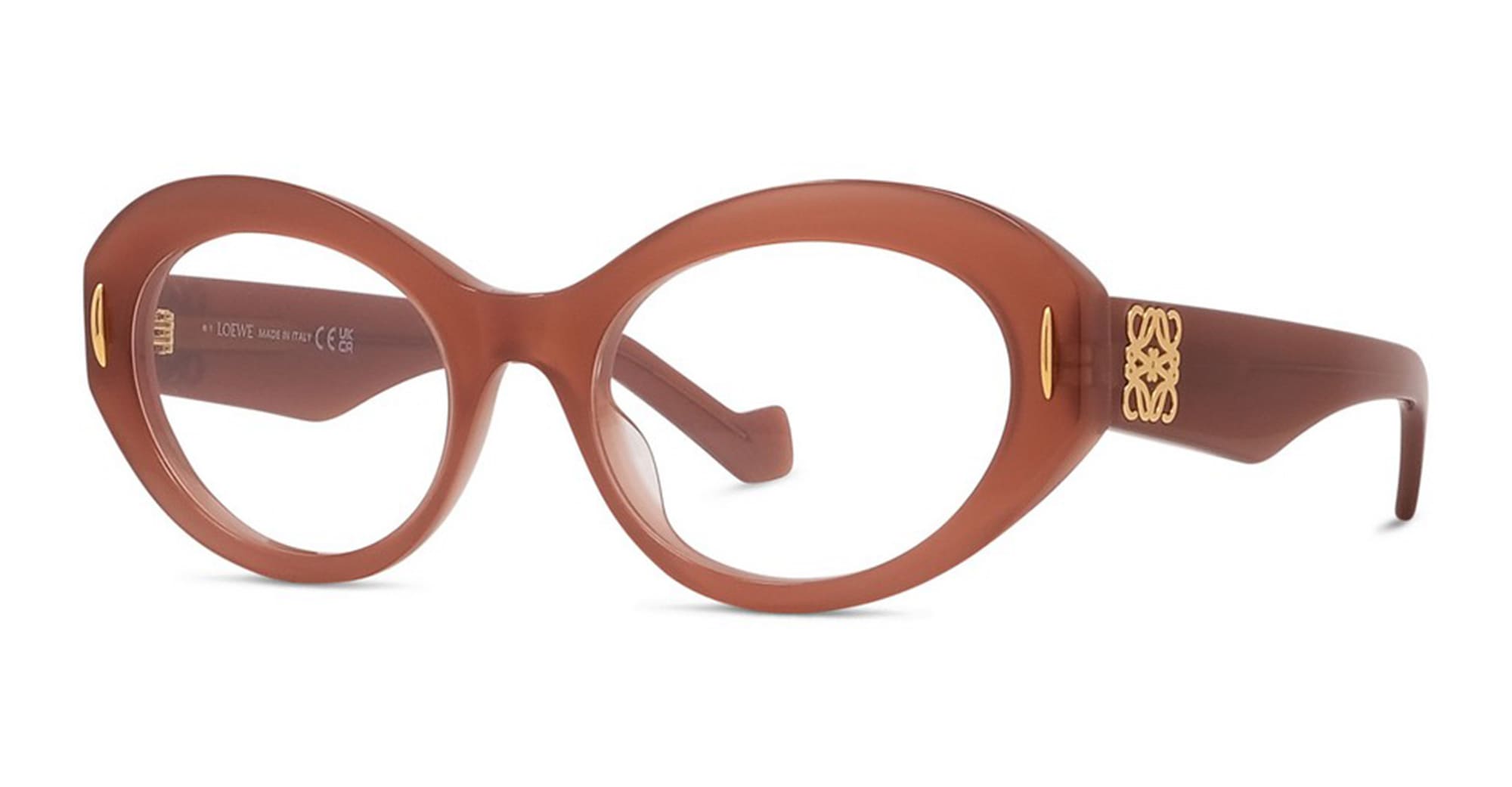 Ottica Mondello Roma - Loewe - LW50090I52066 - LW50090I - BROWN RX - Acetate - shape Oval - brown - EYEWEAR - EYEGLASSES - Donna,Women - lens Clear - Made In Italy
