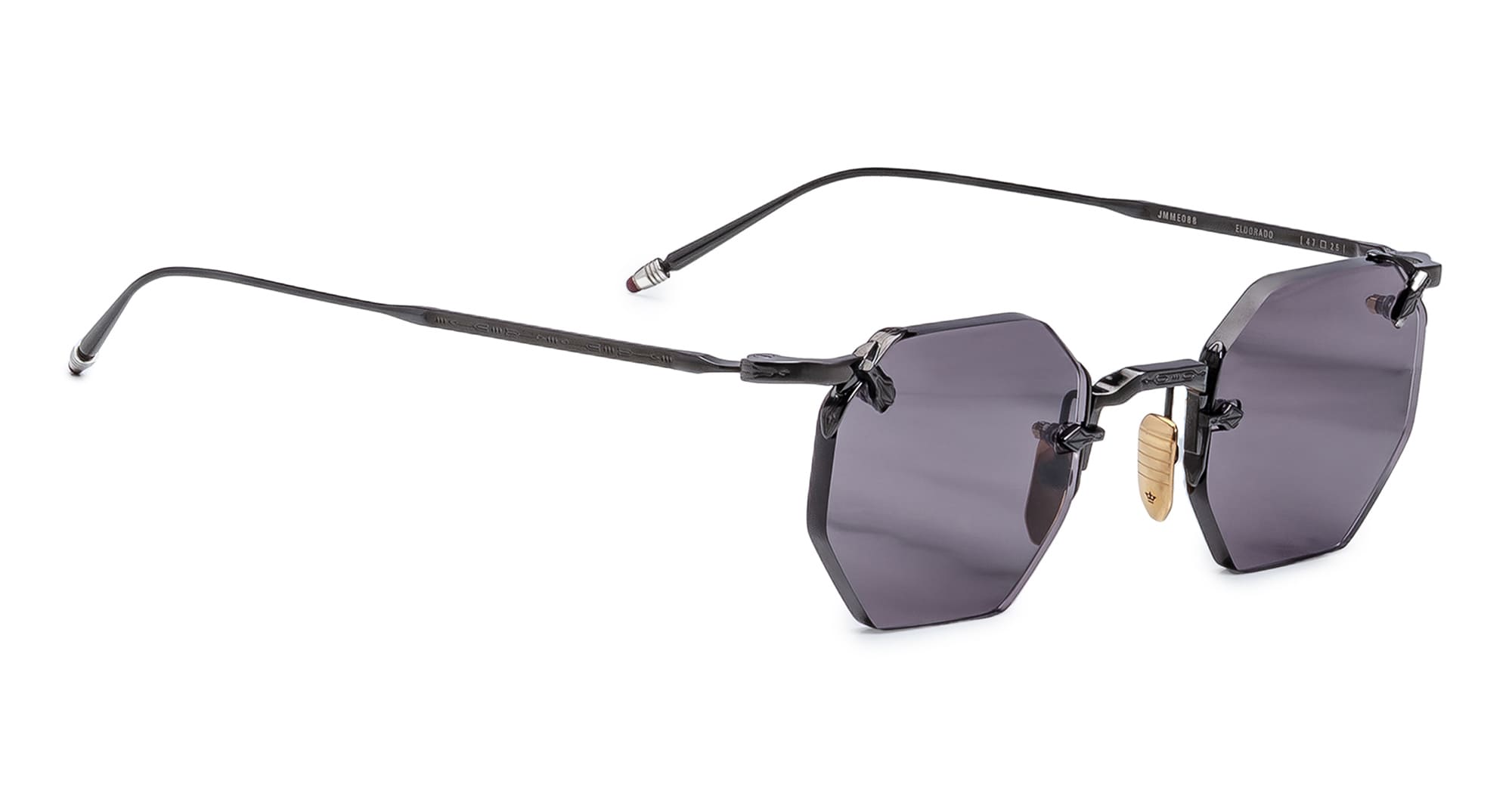 Ottica Mondello Roma - Jacques Marie Mage - JMMEO-88 - EL DORADO - BLACK - beta titanium - shape Octagonal - Black - EYEWEAR - SUNGLASSES - Unisex,Uomo,Donna,Women,Men - lens Black - Made In Japan