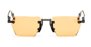 Ottica Mondello Roma - Movitra - SINE 03-C1 S - SINE 03 - C1 ANTIQUE GUNMETAL / ORANGE LENS - Titanium - shape Octagonal - Gold - EYEWEAR - SUNGLASSES - Unisex,Uomo,Donna,Women,Men - lens orange - Made In Italy