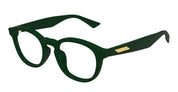 Ottica Mondello Roma - Bottega Veneta - BV1339OK-003 - BV1339OK-003 - GREEN RX / ASIAN FIT - Acetate - shape Panto - green - EYEWEAR - EYEGLASSES - Unisex,Uomo,Donna,Women,Men - lens Clear - Made In Japan