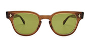 Ottica Mondello Roma - Julius Tart - JTPL-007K-2B-GN-30 - BRYAN 46X22 - BROWN CRYSTAL II / GREEN LENS - Acetate - shape Panto - brown - EYEWEAR - SUNGLASSES - Unisex,Uomo,Donna,Women,Men - lens Green - Made In Japan
